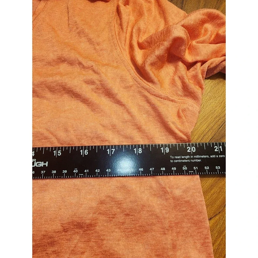 Gap Womens Shirt Long Sleeve Coral Sz Large Tshirt Tee Crew Neck Casual - Picture 5 of 7